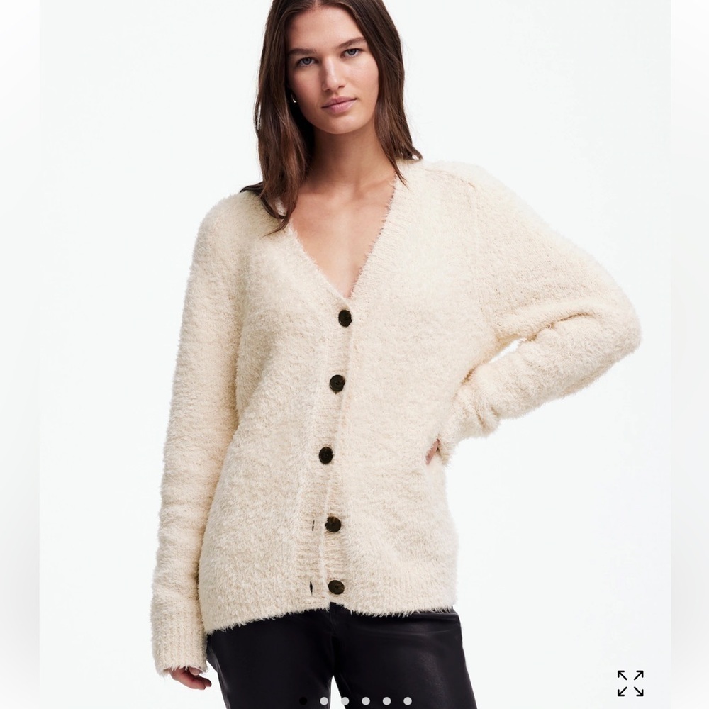 Madewell heather cream V-Neck Cardigan